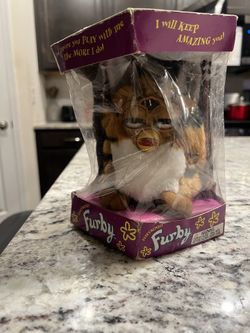 VINTAGE 1998 FURBY MODEL 70-800 TIGER STRIPE/BROWN EYES NEW SEALED