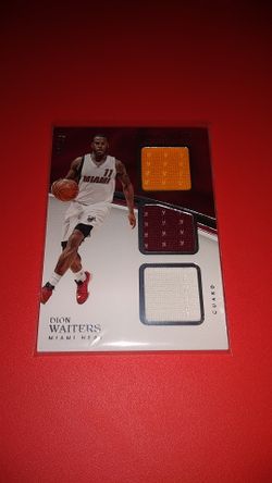Miami Heat Dion Waiters (Game-Worn)3 Piece Jersey Patch Card(60/99)