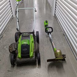 Electric Lawn Mower And Weed eater 