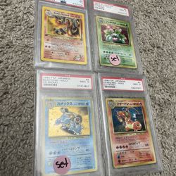 Pokémon Psa Slabs Rare Vintage Charizard Lugia Mew Rayquaza Pokemon Cards 