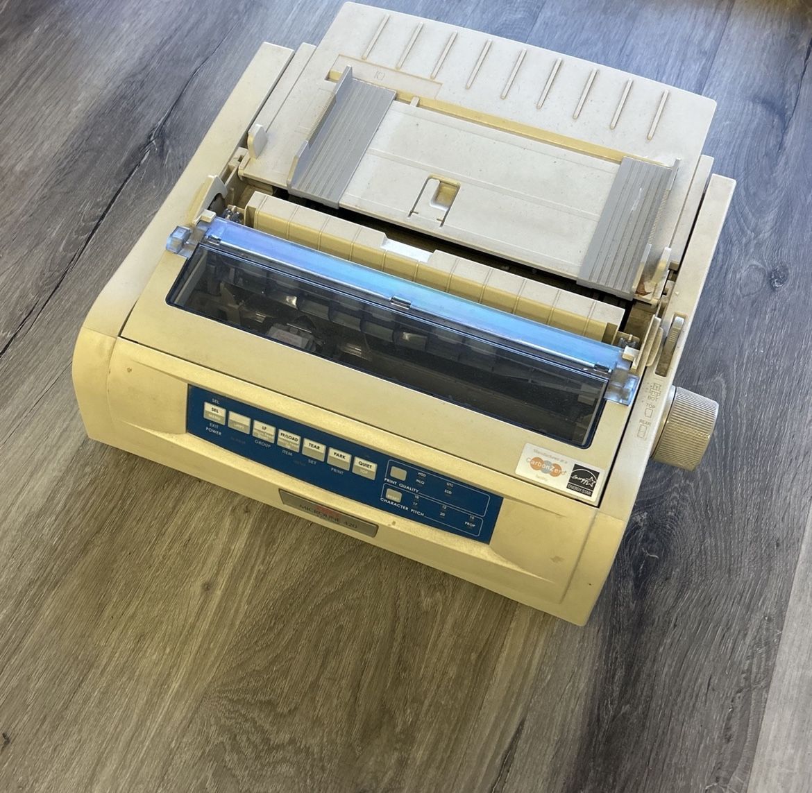 OKI Microline 420 9 Pin printer. Dot Matrix. DMV Dealership Office
