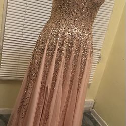 Pink Gold Dress