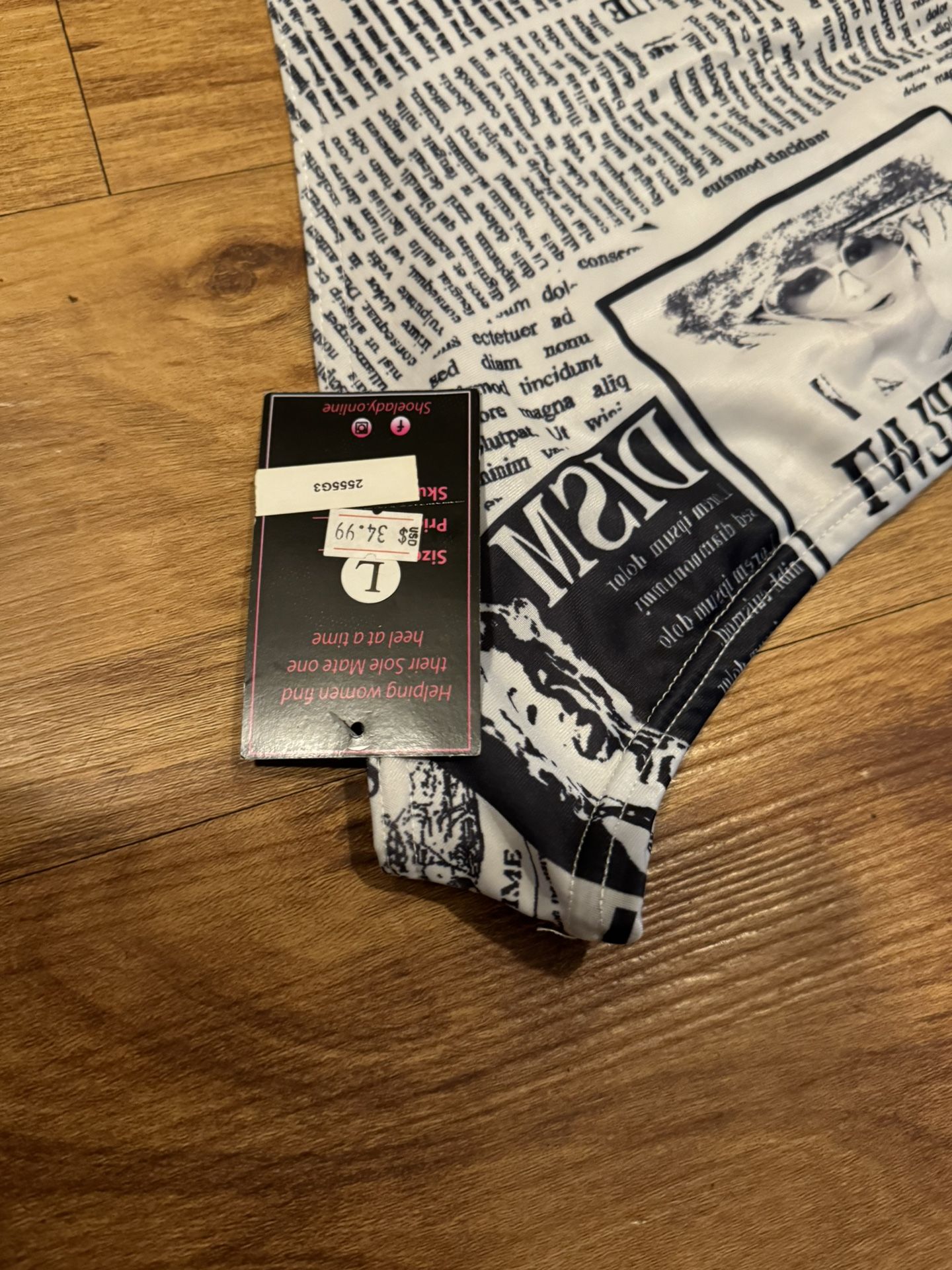 Marilyn Monroe Newspaper Bikini Underwear