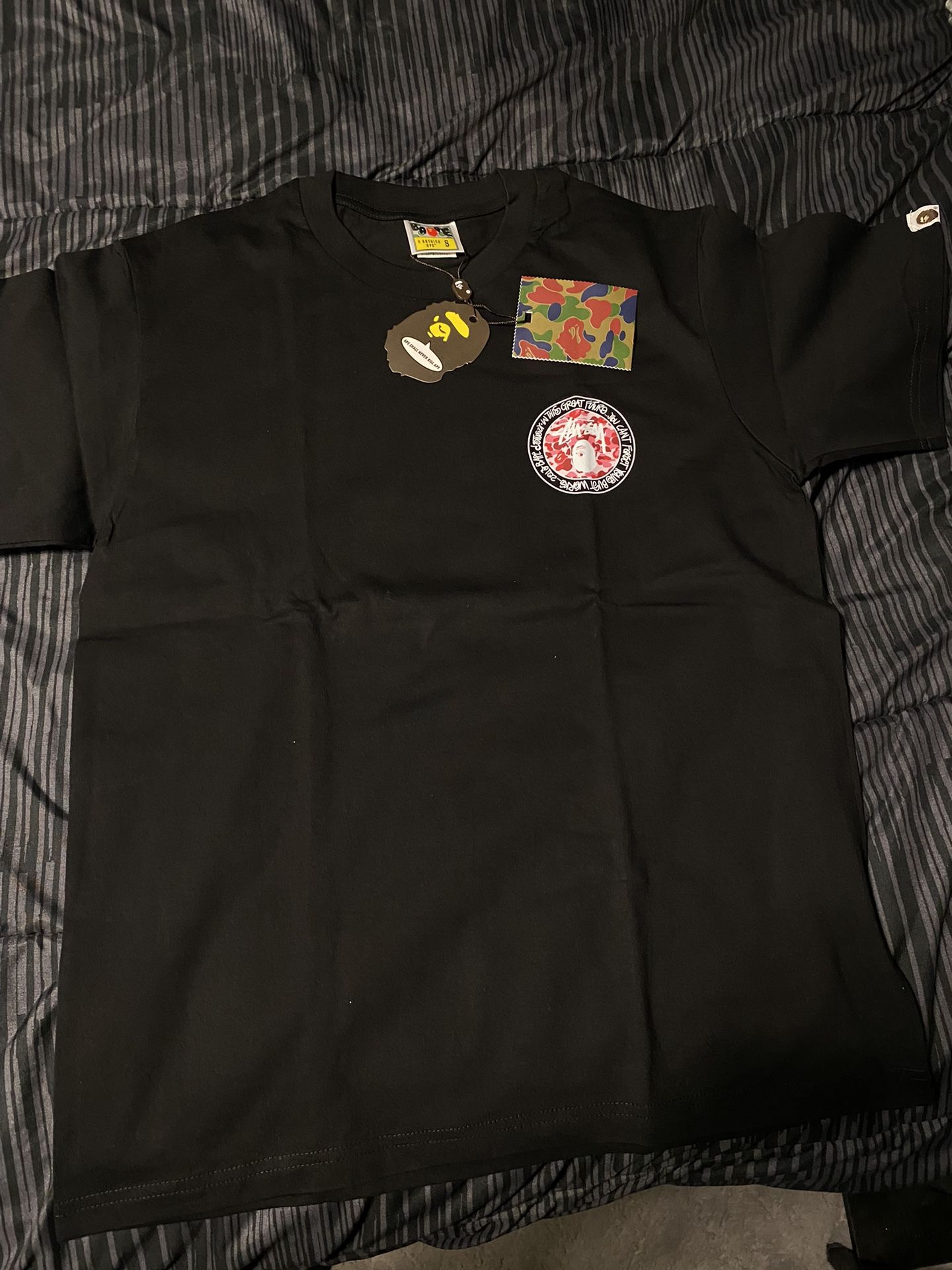 Pink/Red bape shirt.