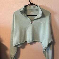 Womens Cropped Hollister Sweatshirt