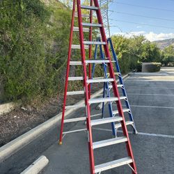 Fiberglass Step Ladder, 10 Foot Trade