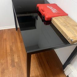 Black Glass Table
