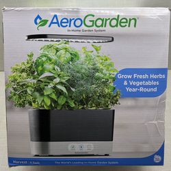 AeroGarden Harvest Home Indoor Garden System Black Herbs 6 Pods