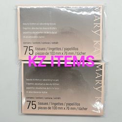 (LOT OF 2) Mary Kay Beauty Blottters Oil Absorbing Tissues Each Pack 75 Sheets