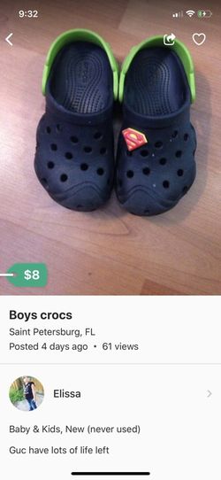 Boys crocs size 10