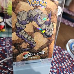 Crystal Pokemon Cards, Onix #095