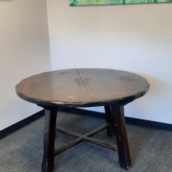 Antique 4 Foot Round Table 