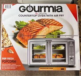 Gourmia French Door XL Digital Air Fryer Oven, Stainless Steel