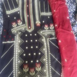 Indian Suit With Salwar And Duptta