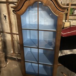 Large Wooden Shelve China Cabinet
