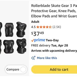 Rollerblade Brand Knee, Elbow And Wrist Guards 