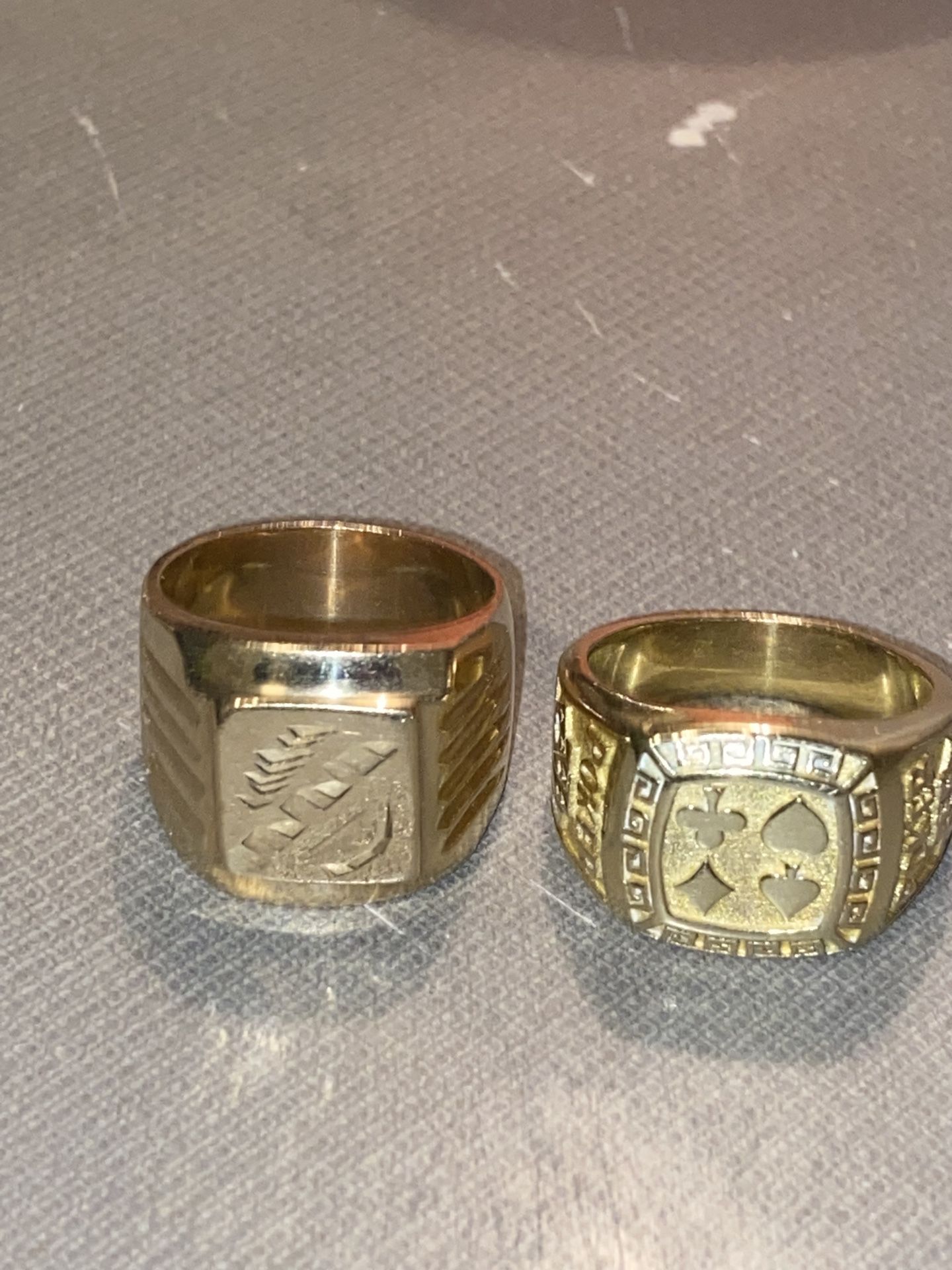 Gold Rings Stamped 18k