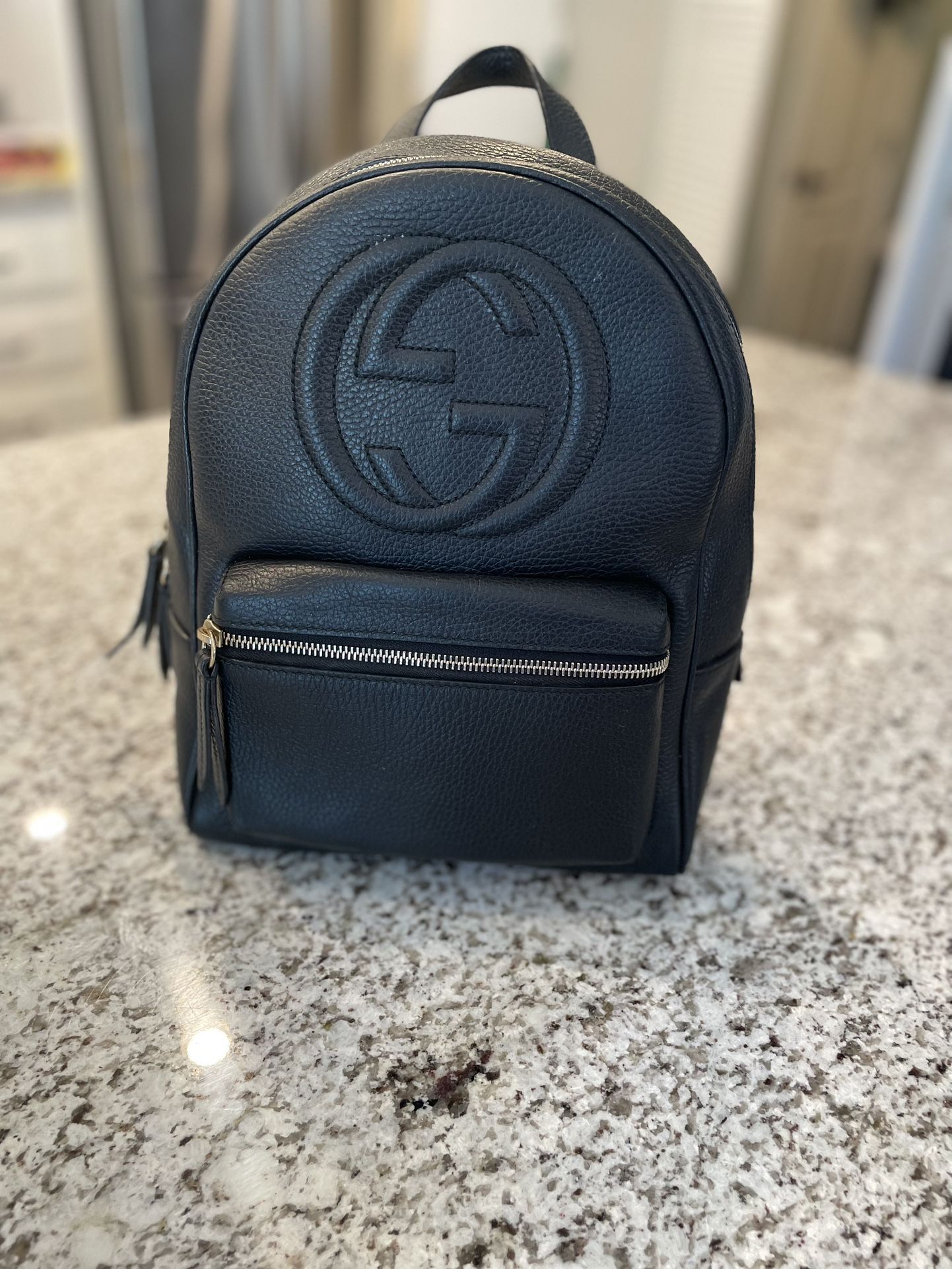 Gucci Soho Leather Chain Backpack