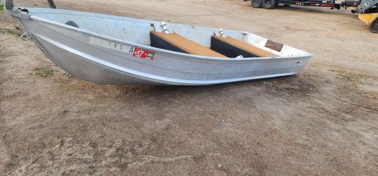 Sears 12ft aluminum fishing boat trade