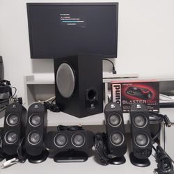 Computer 5.1 Surround System With Sound Card & Gaming Monitor ⁶