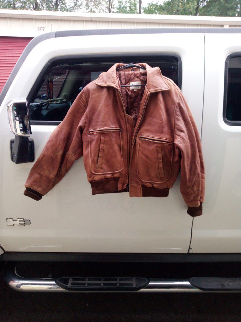 Leather Jacket....(Temple Of Doom Type)...Real Leather!....