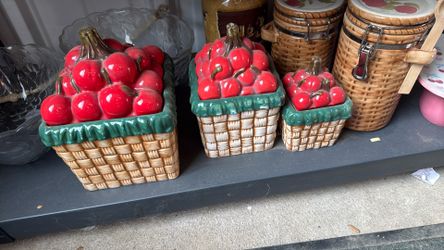 Tomato Canister Set 3 Pieces