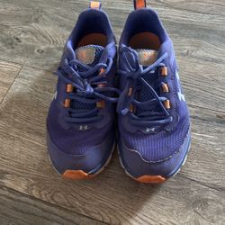 Purple And Orange Under Armour  Shoes