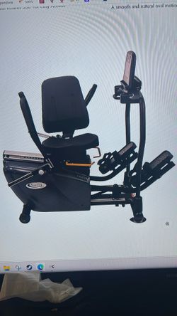 Physiostep MDX recumbent elliptical cross trainer with swivel seat