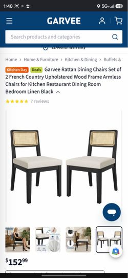 Rattan dinning chairs