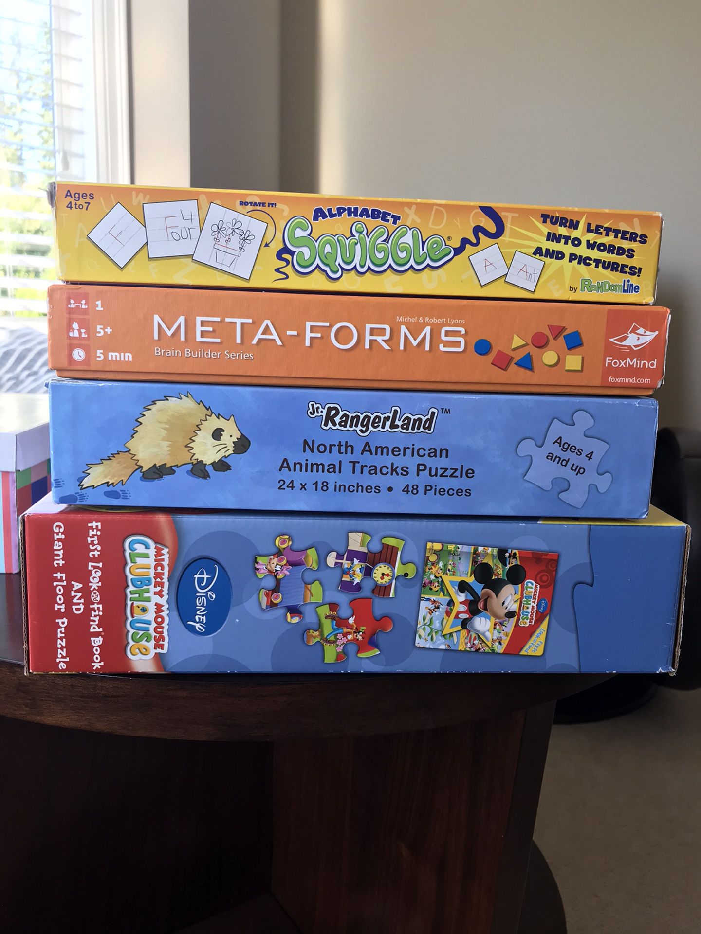 Kids age 3-5 game and puzzles bundle( 4items)