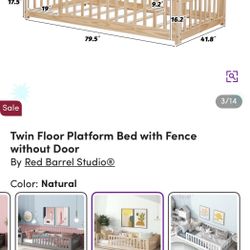 Platform Floor bed / twin