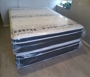 $199 Queen pillow top mattress only brand new free delivery same day