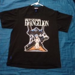 Rei & Asuka Neon Genesis Evangelion Anime Vintage YOUNGGUNS size LARGE tshirt