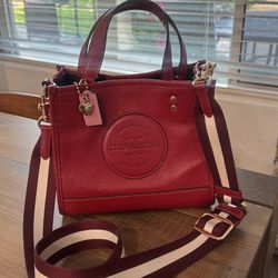 Coach leather crossbody bag