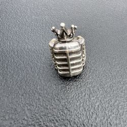 Wow! Large Men’s King Baby Sterling silver microphone Ring