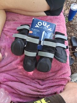 YOULY All Weather Dog Boots Size L Bran New Never Used!