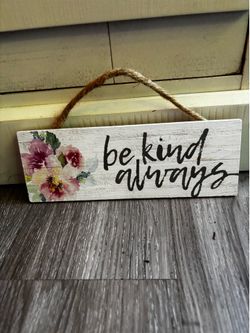Wood wall art sign