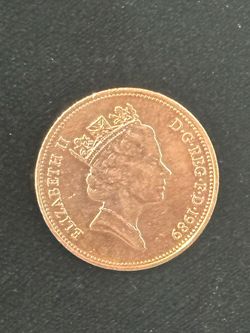 Queen Elizabeth Two Pence coin