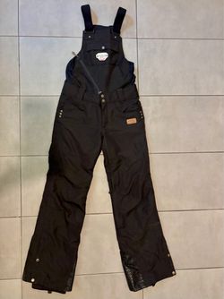PICTURE Women's Black Snow Bib Pants XS Adjustable Straps Ski/Snowboard