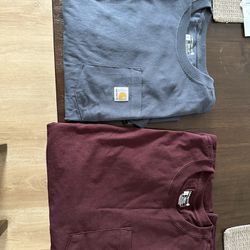2 Large Carhartt Loose Fit Short Sleeve T-shirts
