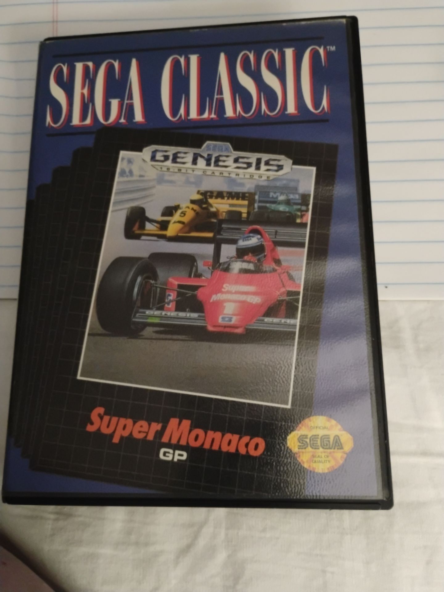 Take a game cartridge in the case