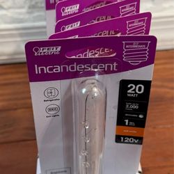 Feit Electric 20-Watt T6 1/2 Intermediate E17 Base Appliance Bulbs (12-Pack)