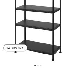 BRAND NEW IN BOX BLACK IKEA SHELVING UNIT