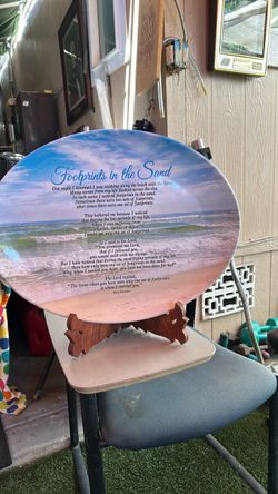 Footprints in the Sand Decorative Plate