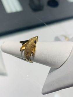 Gold Dolphin ring