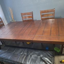 Table 4 Chairs 1 Bench