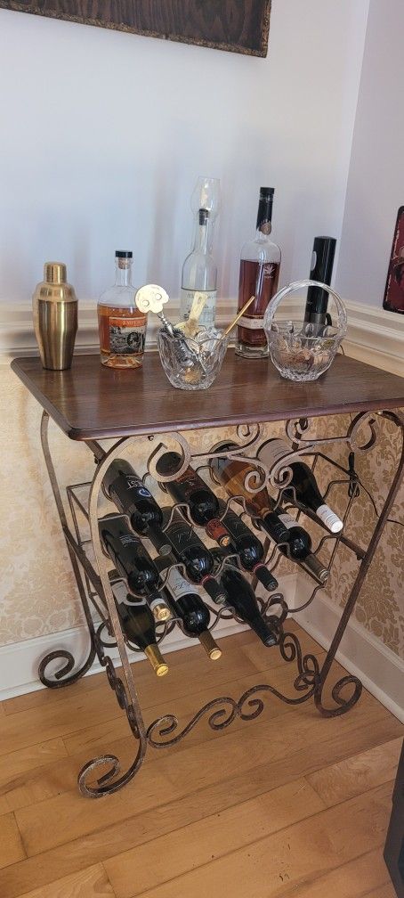 Wine Rack that can hold 12 bottle . If you Drink 🐌 slowly.