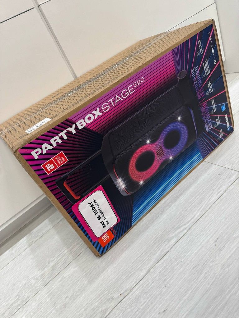 New JBL PartyBox Stage 320 Portable Wireless PartyBox - Pay $5 DOWN AVAILABLE - NO CREDIT NEEDED