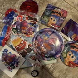 Inside out birthday supplies 