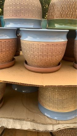Garden pots outdoor